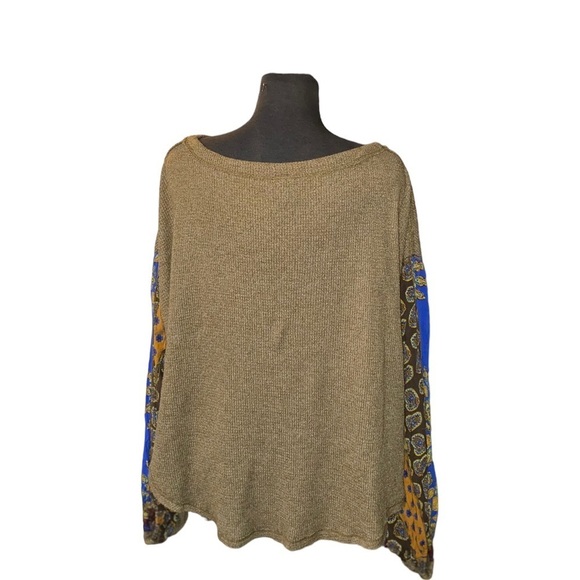 Blossom Sweater Thermal Top  Green We the free - Picture 7 of 8